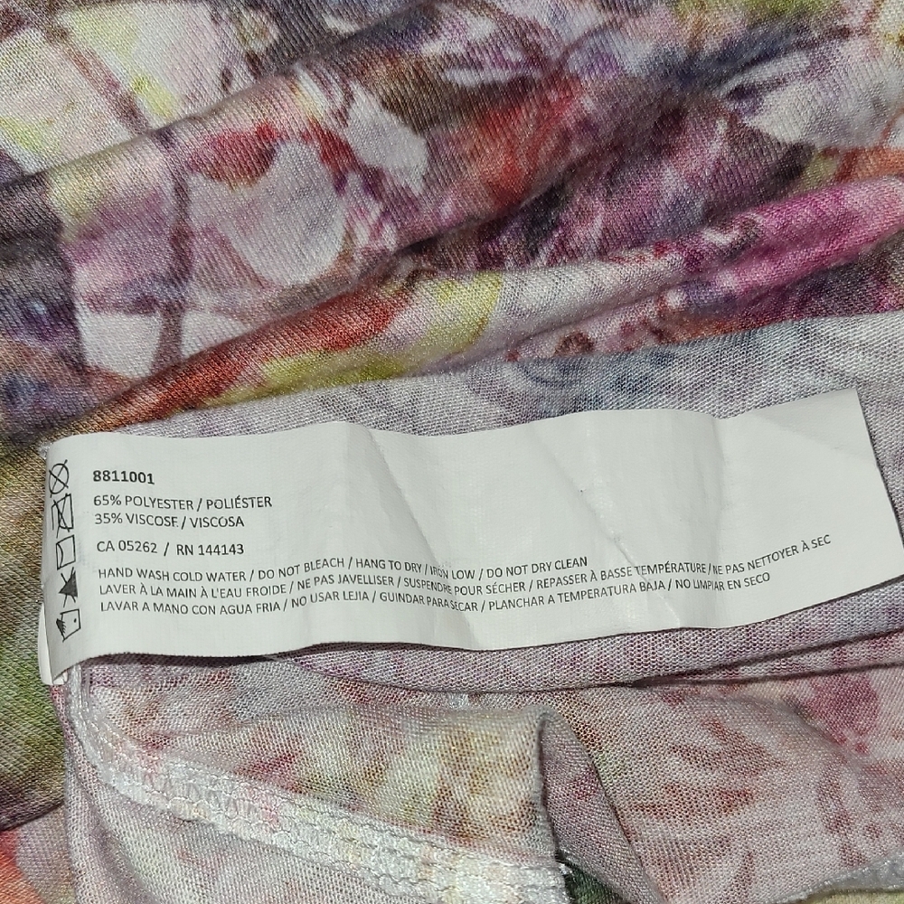 Point Zero Floral Short Sleeve Tee - White and Multicolor - Picture 11 of 11